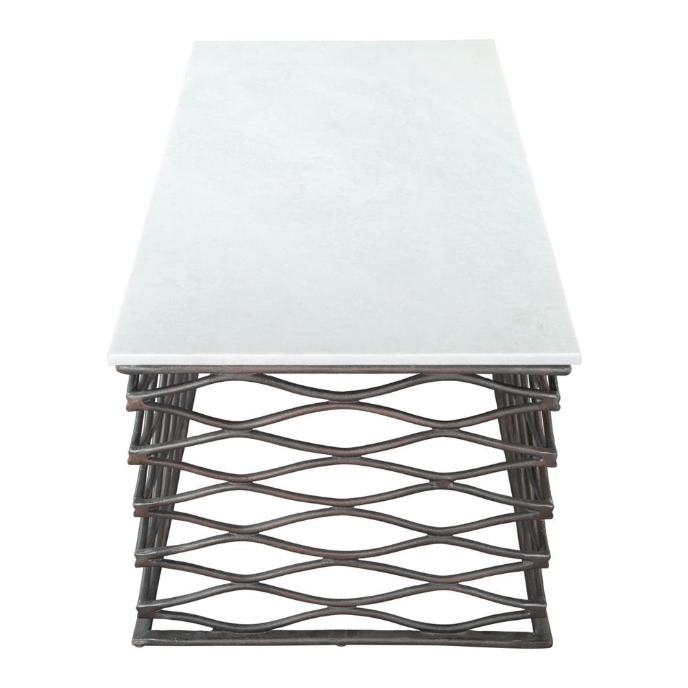 Zuo Modern - Duchess Coffee Table White & Antique Bronze - 109457 veiw 2