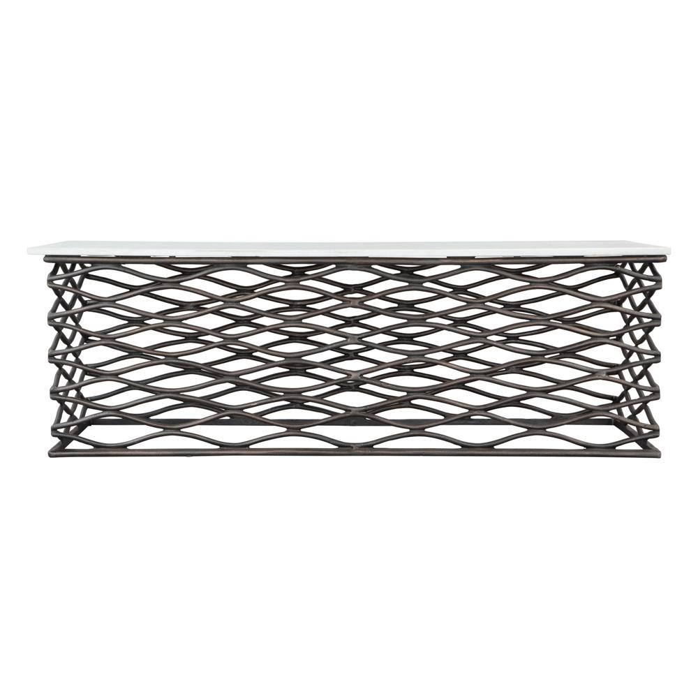 Zuo Modern - Duchess Coffee Table White & Antique Bronze - 109457 veiw 3