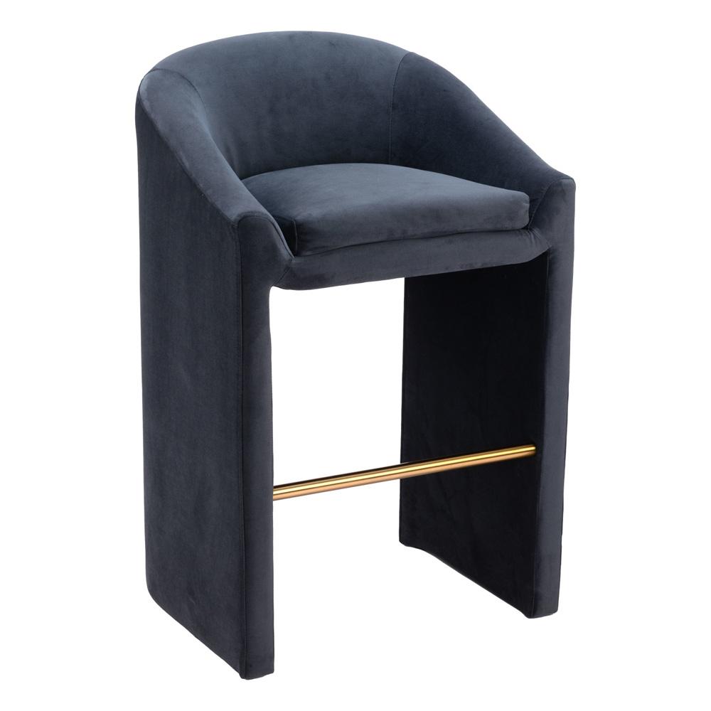 Zuo Modern - Emas Barstool Midnight Gray - 109991 veiw 1