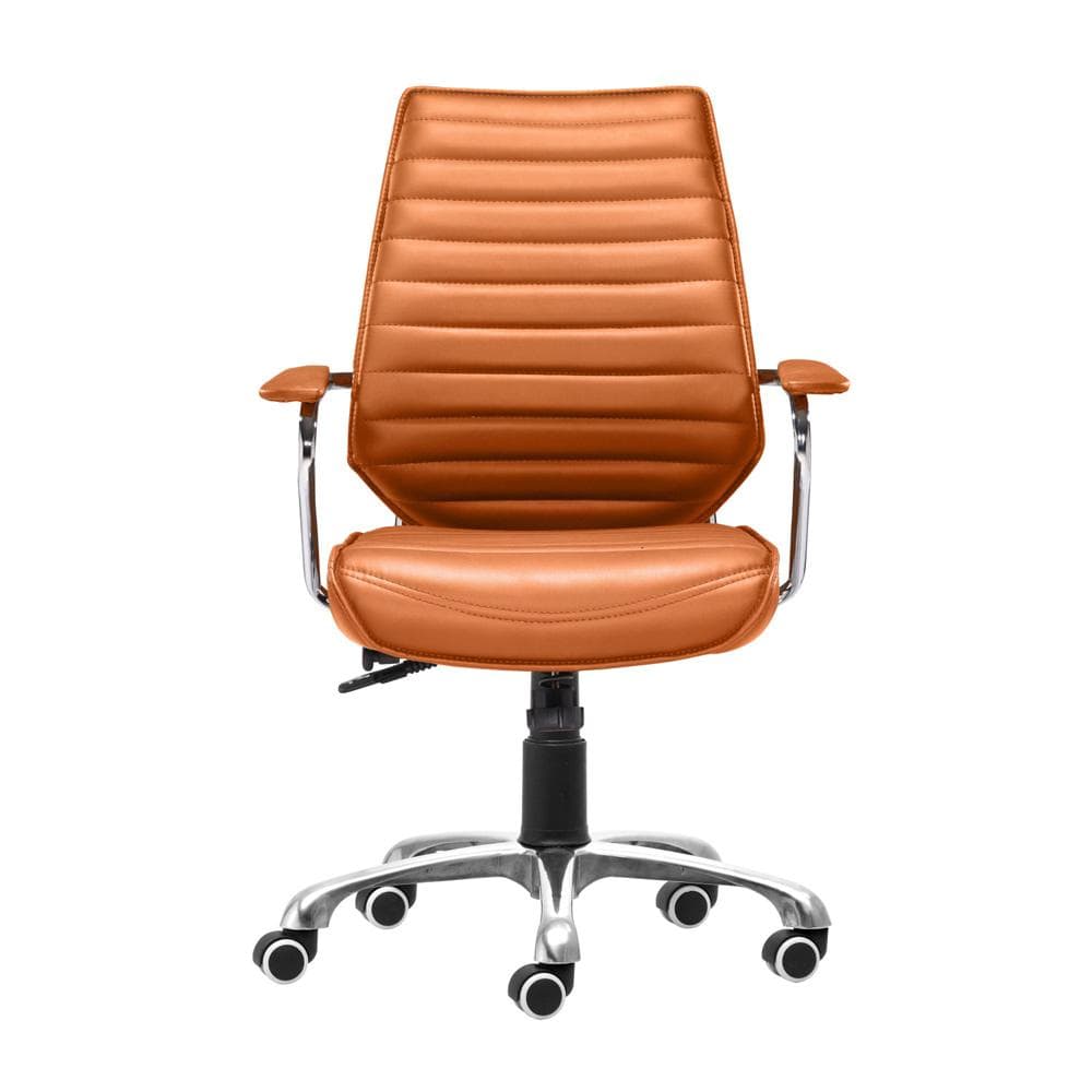 Zuo Modern - Enterprise Low Back Office Chair Orange - 205167 veiw 3