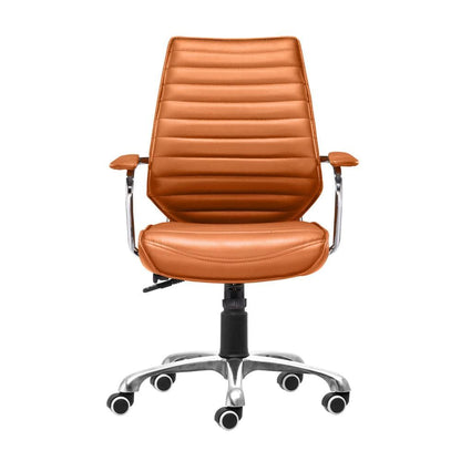 Zuo Modern - Enterprise Low Back Office Chair Orange - 205167 veiw 3