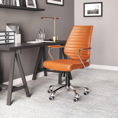 Zuo Modern - Enterprise Low Back Office Chair Orange - 205167 veiw 5