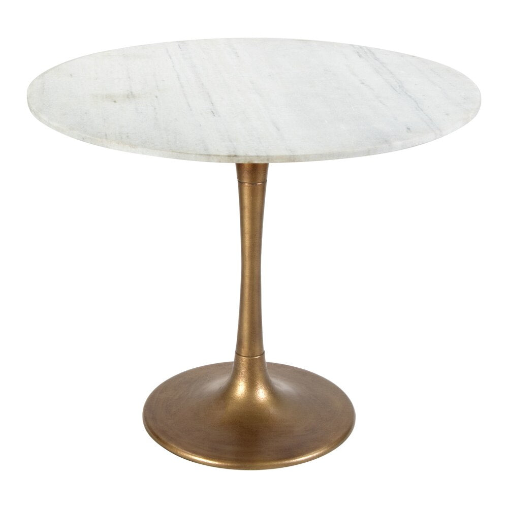 Zuo Modern - Fullerton Dining Table White & Gold - 101842 veiw 1