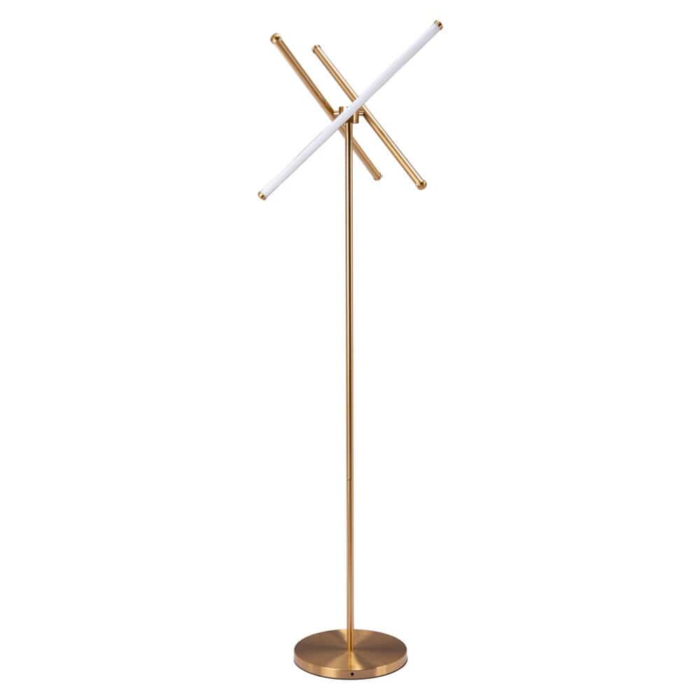 Zuo Modern - Garza Floor Lamp Brass - 56140 veiw 1