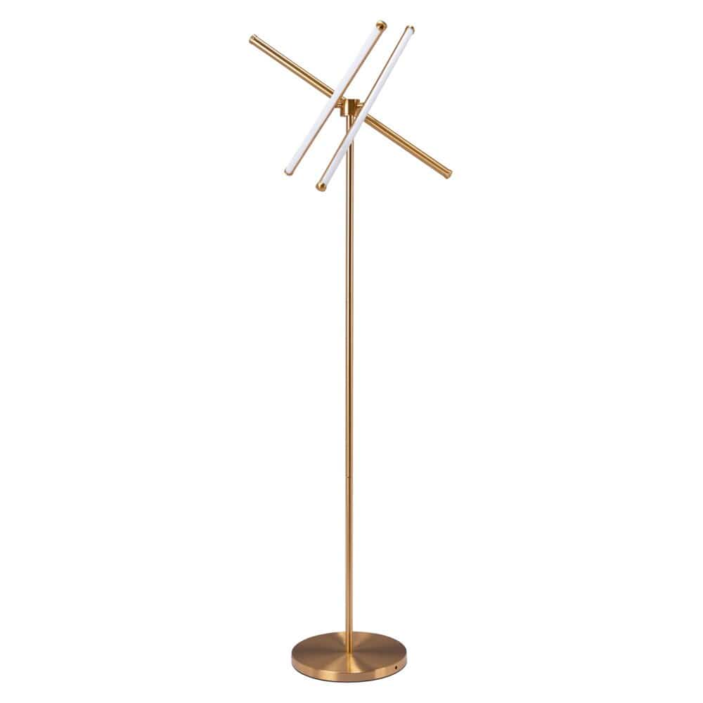 Zuo Modern - Garza Floor Lamp Brass - 56140 veiw 2
