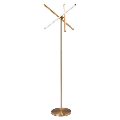 Zuo Modern - Garza Floor Lamp Brass - 56140 veiw 3