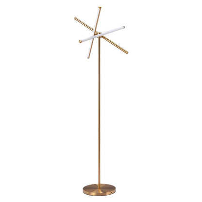 Zuo Modern - Garza Floor Lamp Brass - 56140 veiw 4