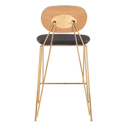 Zuo Modern - Georges Counter Stool (Set of 2) Gray & Gold - 109662 veiw 4