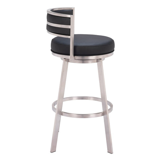 Zuo Modern - Gimsby Swivel Barstool Black - 110044 veiw 2