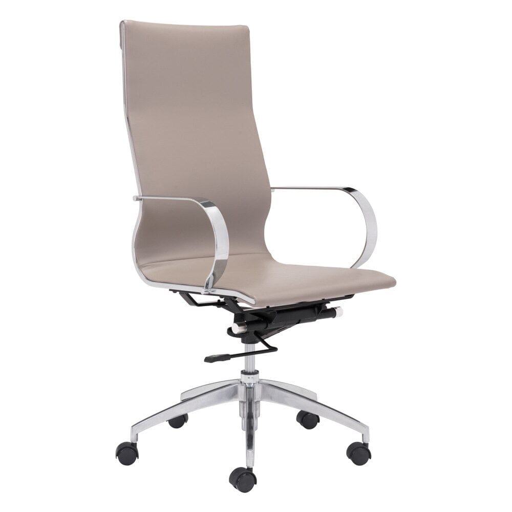 Zuo Modern - Glider High Back Office Chair Taupe - 100373 veiw 1