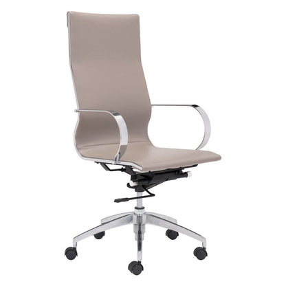 Zuo Modern - Glider High Back Office Chair Taupe - 100373 veiw 1