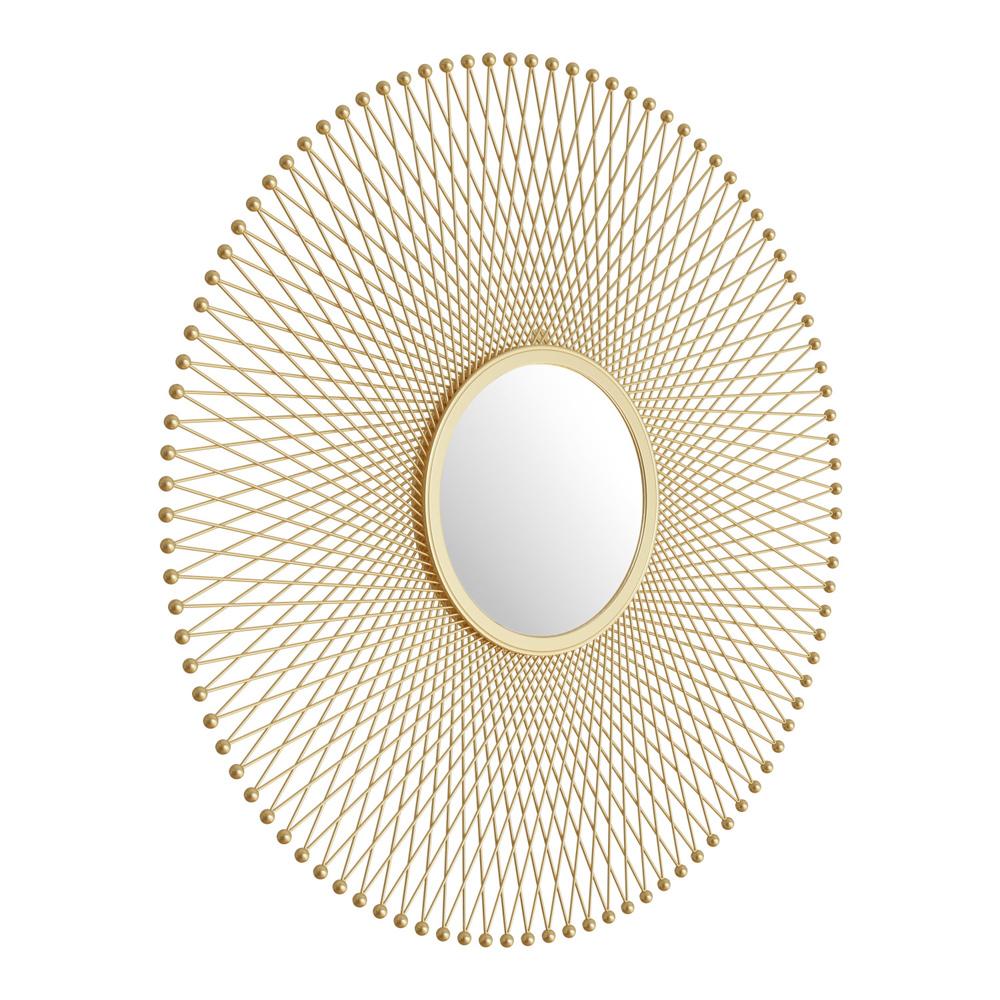 Zuo Modern - Glow Round Mirror Gold - A12214 veiw 1