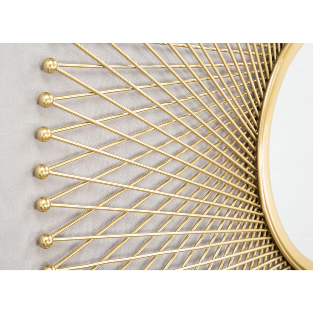 Zuo Modern - Glow Round Mirror Gold - A12214 veiw 3