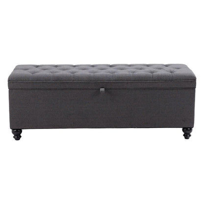 Zuo Modern - Halifax Storage Bench Gravel Gray - 110083 veiw 3