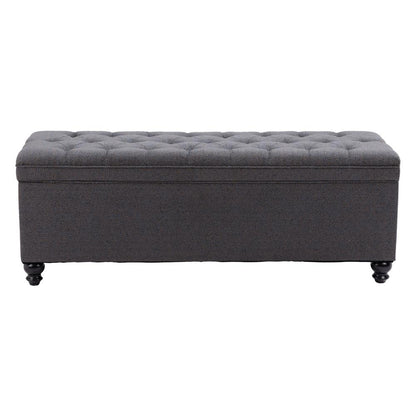 Zuo Modern - Halifax Storage Bench Gravel Gray - 110083 veiw 4