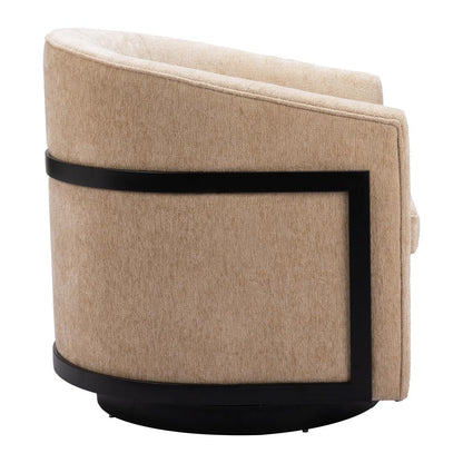 Zuo Modern - Hanko Swivel Chair Golden Beige - 110009 veiw 2