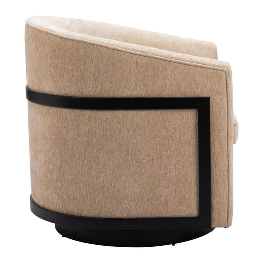 Zuo Modern - Hanko Swivel Chair Golden Beige - 110009 veiw 2