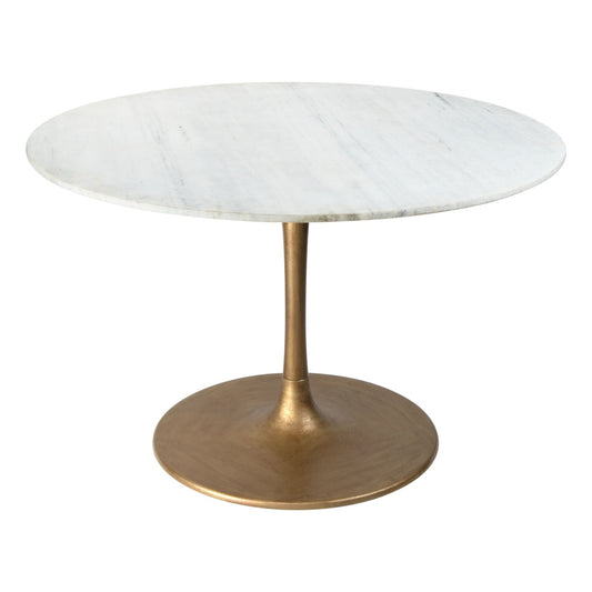 Zuo Modern - Ithaca Dining Table White & Gold - 101845 veiw 1