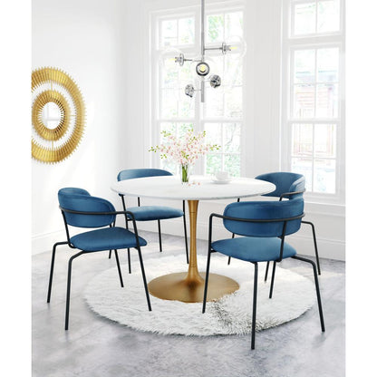 Zuo Modern - Ithaca Dining Table White & Gold - 101845 veiw 5