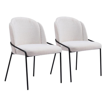 Zuo Modern - Jambi Dining Chair (Set of 2) Ivory - 109965 veiw 1