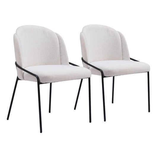 Zuo Modern - Jambi Dining Chair (Set of 2) Ivory - 109965 veiw 1