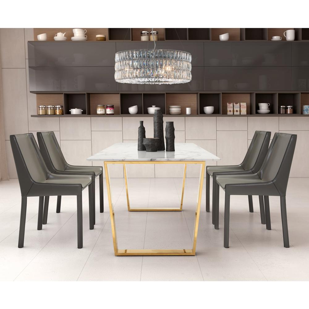 Zuo Modern - Jena Ceiling Lamp Chrome - 56057 veiw 3
