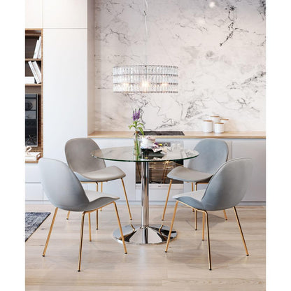 Zuo Modern - Jena Ceiling Lamp Chrome - 56057 veiw 4