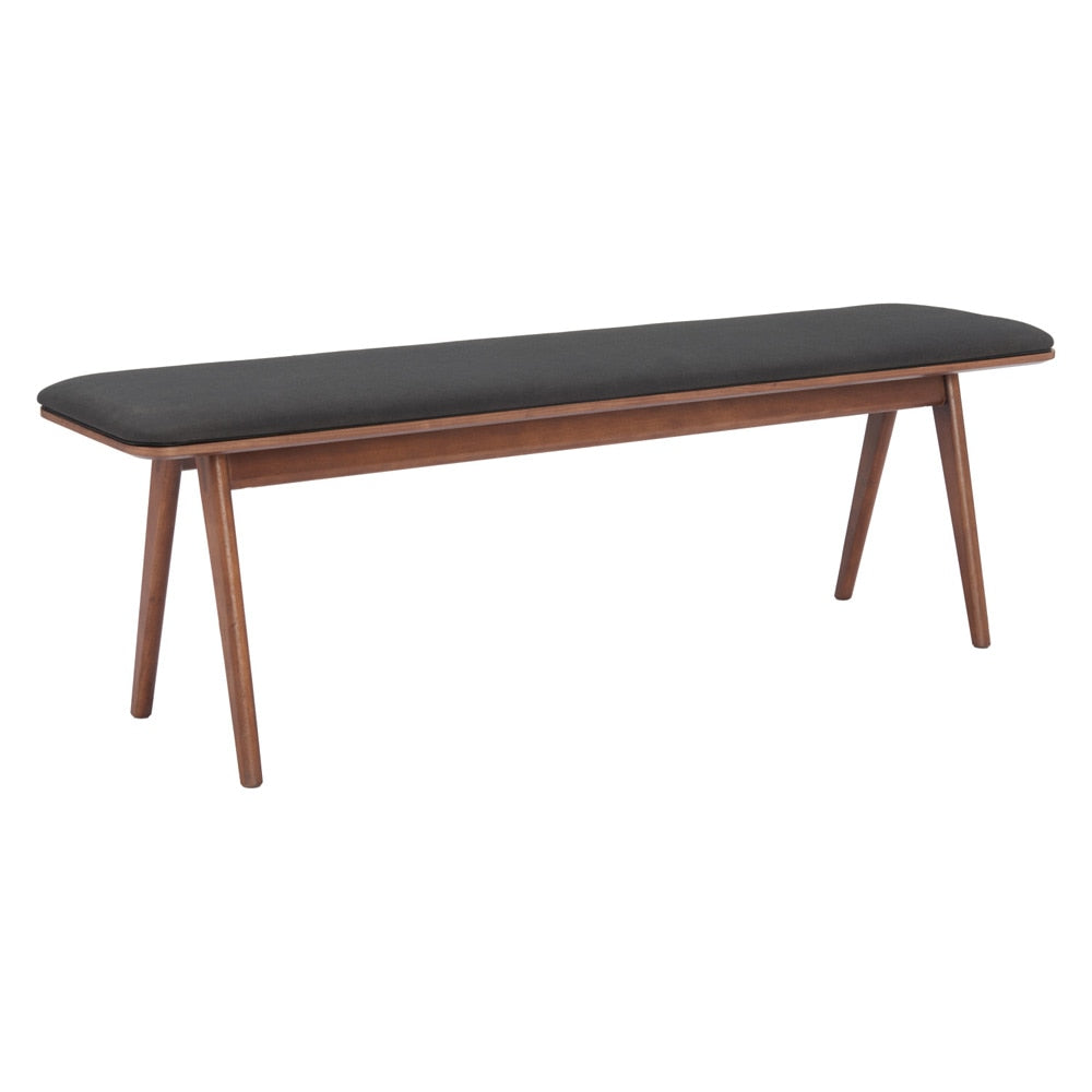 Zuo Modern - Kazwali Bench Black & Walnut - 110301 veiw 1