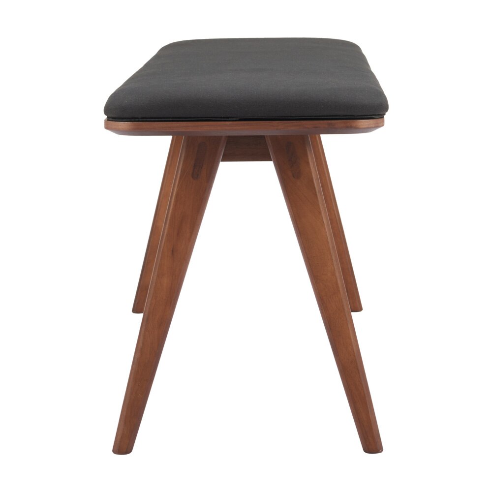 Zuo Modern - Kazwali Bench Black & Walnut - 110301 veiw 2