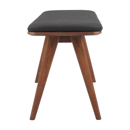 Zuo Modern - Kazwali Bench Black & Walnut - 110301 veiw 2