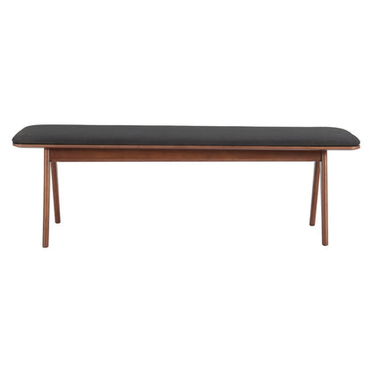 Zuo Modern - Kazwali Bench Black & Walnut - 110301 veiw 3