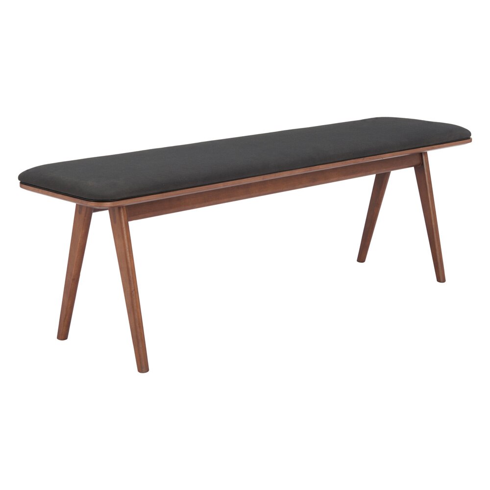 Zuo Modern - Kazwali Bench Black & Walnut - 110301 veiw 4