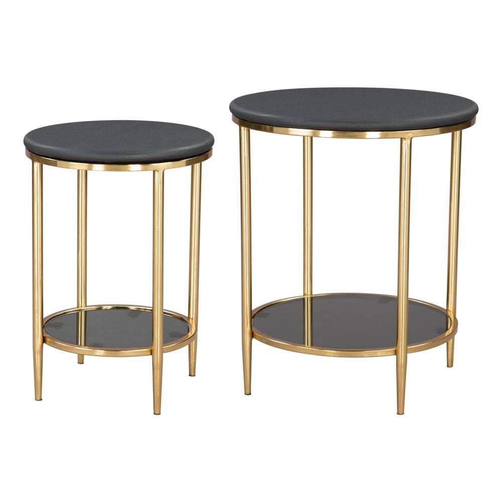 Zuo Modern - Koper Coffee Table Set (2-Piece) Black - 109775 veiw 3