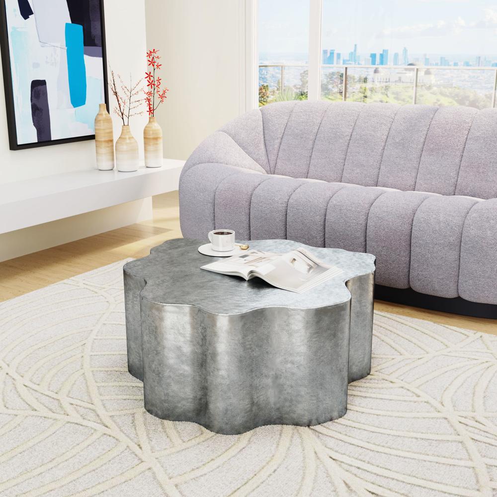 Zuo Modern - Kortha Coffee Table Antique Silver - 109462 veiw 5