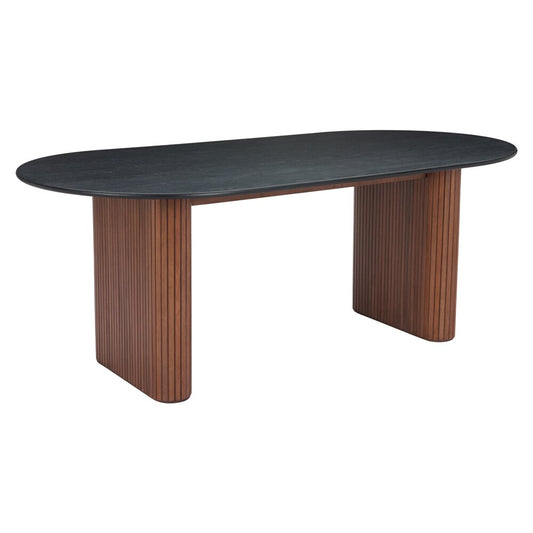 Zuo Modern - Lassig Dining Table Black & Walnut - 110300 veiw 1