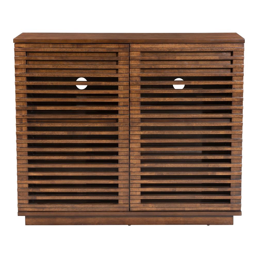 Zuo Modern - Linea Cabinet Walnut - 199050 veiw 3