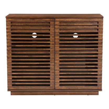 Zuo Modern - Linea Cabinet Walnut - 199050 veiw 3