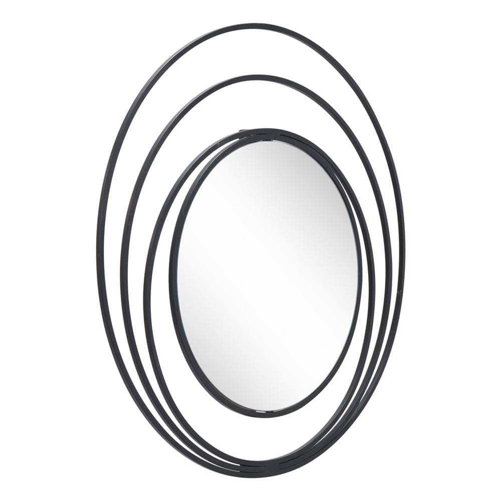 Zuo Modern - Luna Round Mirror Black - A12207 veiw 1