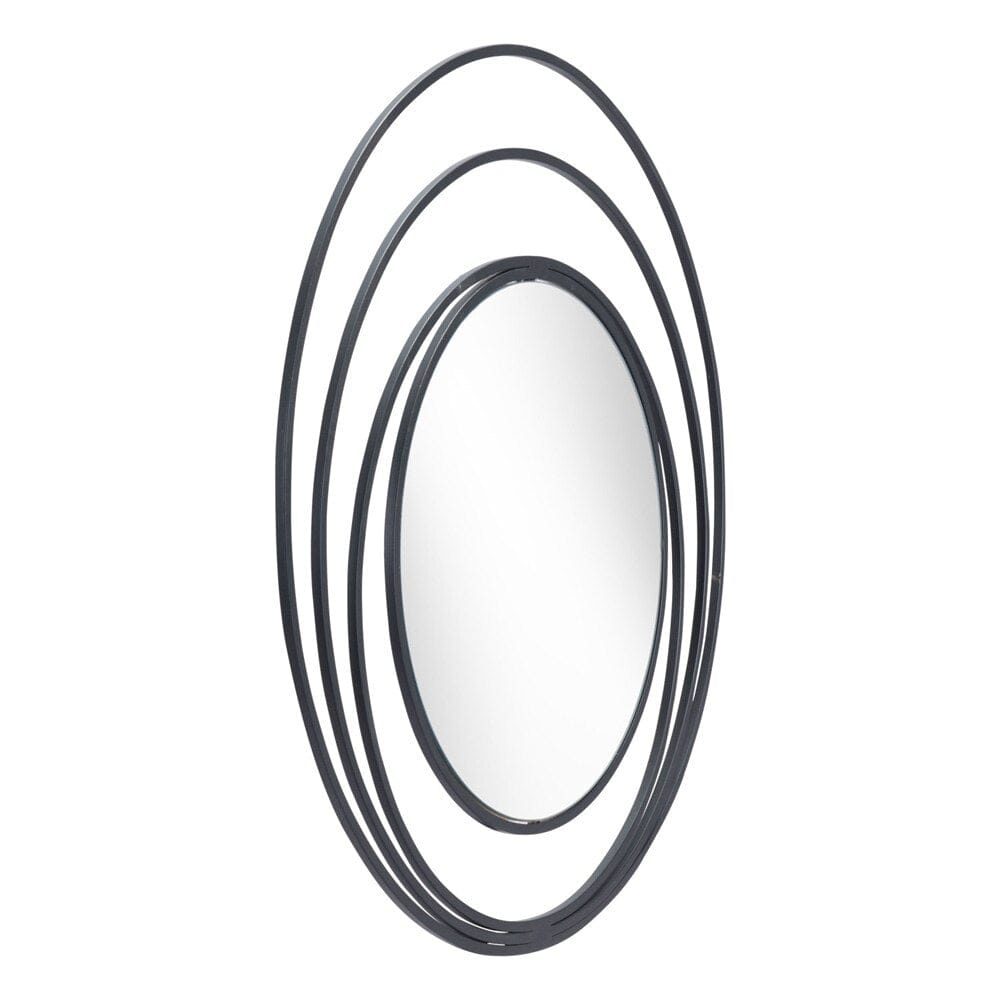 Zuo Modern - Luna Round Mirror Black - A12207 veiw 3