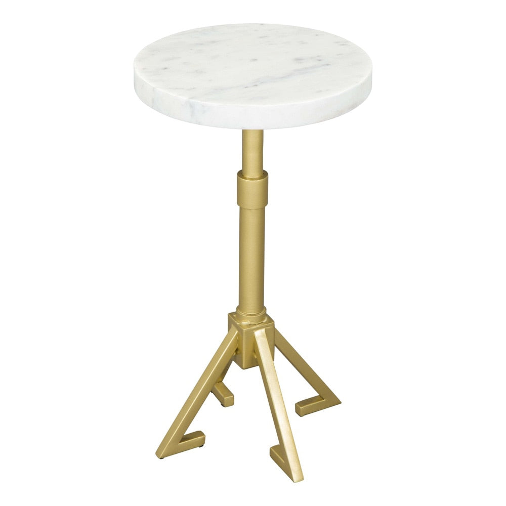 Zuo Modern - Maurice Side Table White & Gold - 109561 veiw 1