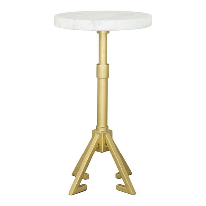 Zuo Modern - Maurice Side Table White & Gold - 109561 veiw 2