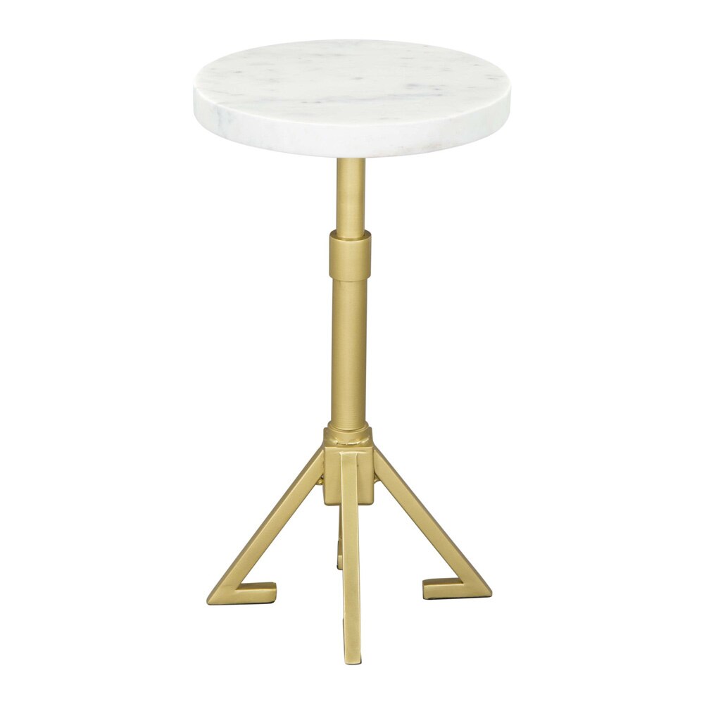 Zuo Modern - Maurice Side Table White & Gold - 109561 veiw 3