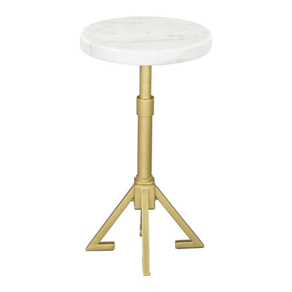 Zuo Modern - Maurice Side Table White & Gold - 109561 veiw 3