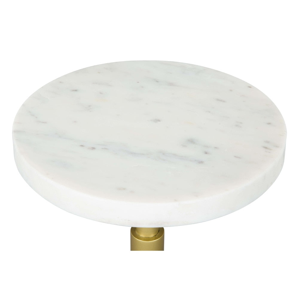 Zuo Modern - Maurice Side Table White & Gold - 109561 veiw 4