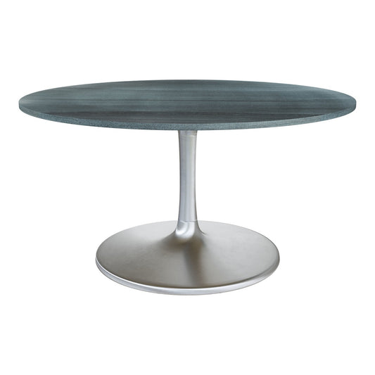 Zuo Modern - Metropolis Dining Table (60in) Gray & Silver - 109451 veiw 1
