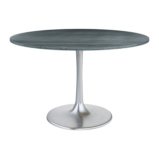Zuo Modern - Metropolis Dining Table Gray & Silver - 109445 veiw 1