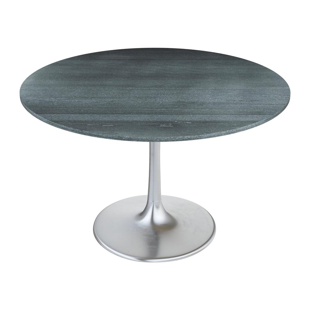 Zuo Modern - Metropolis Dining Table Gray & Silver - 109445 veiw 3