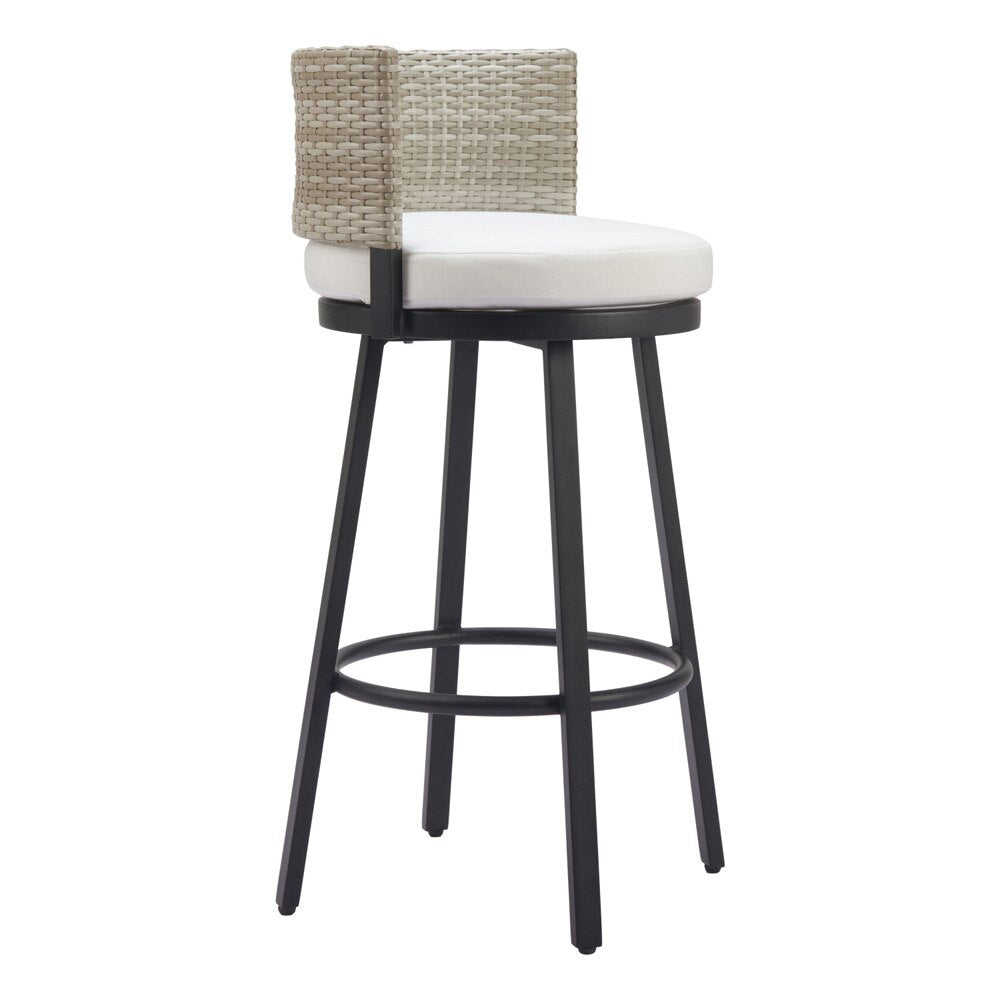 Zuo Modern - Midnight Wave Barstool White - 704027 veiw 1