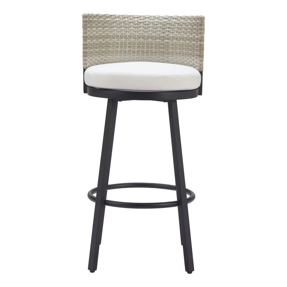 Zuo Modern - Midnight Wave Barstool White - 704027 veiw 3