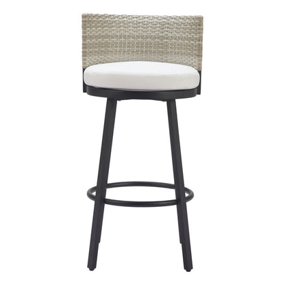 Zuo Modern - Midnight Wave Barstool White - 704027 veiw 3